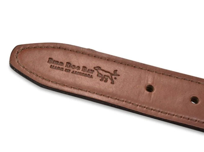 American Flag Embroidered Belt – Navy | American Made Patriotic Belt by Bird Dog Bay