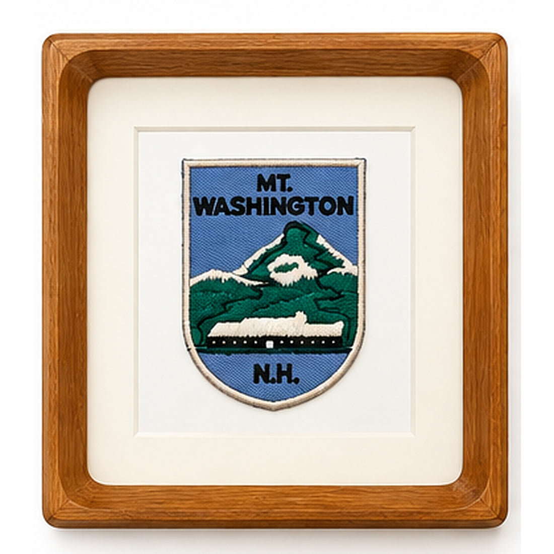 Vintage Mt. Washington New Hampshire Patch – Framed